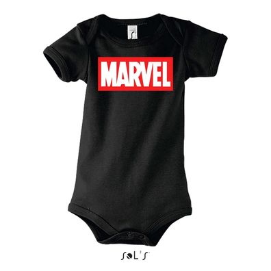 Blondie & Brownie Baby Fun Strampler Body Shirt Marvel Logo Captain America Hulk