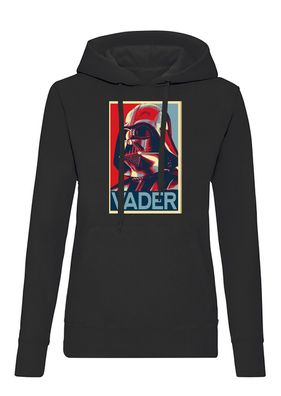 Blondie & Brownie Damen Hoodie Pullover Vader Pop Art R2D2 Wars Yedi Yoda Droide