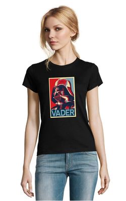 Blondie & Brownie Fun Damen Shirt Vader Pop Art R2D2 Wars Yedi Yoda Droide Stern