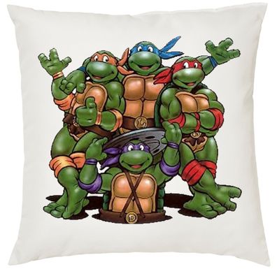 Blondie & Brownie Deko Couch Bett Fun Kissen Ninja Turtles Donatello Pizza