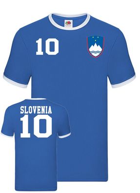 Fußball Weltmeister WM EM Herren Fun Trikot Slowenien Slovenia Wunschname Nummer