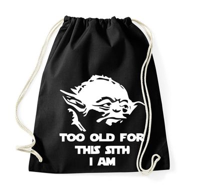 Blondie & Brownie Baumwoll Beutel Tasche Too Old For This Sith I Am Jedi Yoda R2