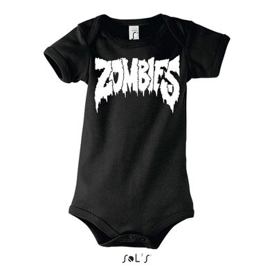 Blondie & Brownie Baby Strampler Body Shirt Zombies Flatbushed Hell Movie Scary