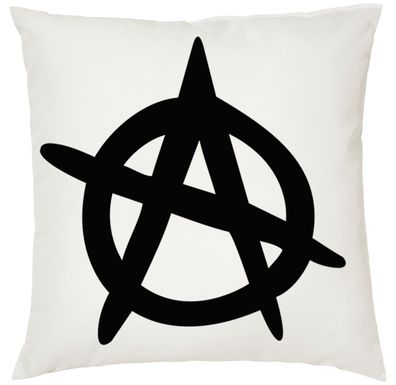 Blondie & Brownie Deko Fun Couch Bett Kissen + Füllung Anarchy Anarchie A Antifa