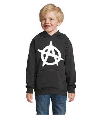 Blondie & Brownie Kinder Hoodie Pullover Anarchy Anarchie A Antifa Anarchist Mob