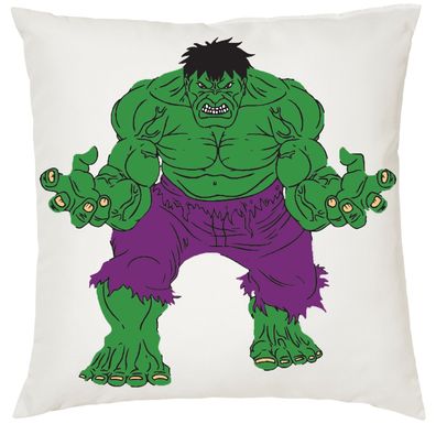 Blondie & Brownie Couch Bett Kissen Füllung Hulk Superheld Vintage Marvel Wütend