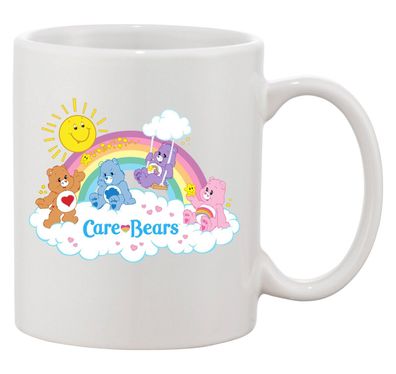 Blondie&Brownie Büro Kaffee Tasse Tee Glücksbärchis Sun Care Bears Hab Dich lieb