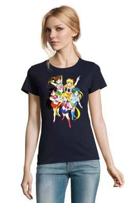 Blondie & Brownie Damen Shirt Sailor Moon and Friends Anime Cartoon Manga Comic