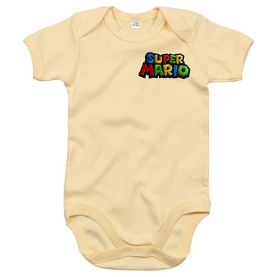 Blondie &Brownie Baby Kinder Strampler Body Shirt Super Mario Yoshi Luigi Stick