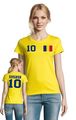 Fußball Football Handball Damen Shirt Trikot Rumänien Romania Wunschname Nummer