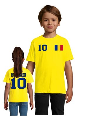 Fußball Football Handball Kinder Shirt Trikot Rumänien Romania Wunschname Nummer