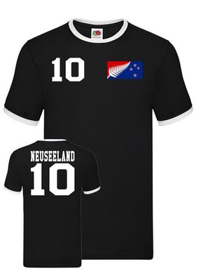 Fußball Football EM WM Herren Shirt Trikot Neuseeland New Zealand Wunschname