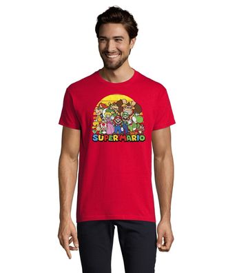 Blondie &Brownie Fun Herren Shirt Mario Friends Apocalypse Sun Yoshi Luigi Peach