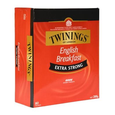 Twinings English Breakfast Extra Strong Teebeutel Maxipack 80 St