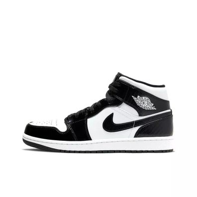 Air Jordan 1 One Mid Panda AJ1 Original Black White Sneaker Damen Männer Unisex