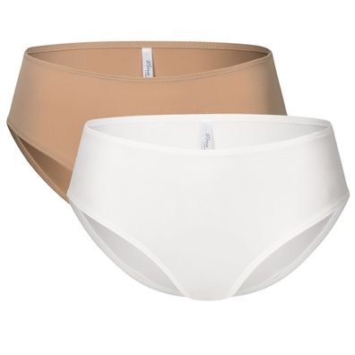 Marie Lingerie Panty Slip für Damen Unterwäsche weiß beige flache Nähte