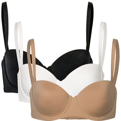 Marie Lingerie Discreet trägerloser Balconette Bh Damen großen Größen Untwerwäsche