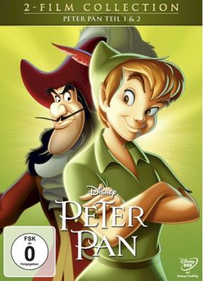 Peter Pan 1&2 (DVD) DP Disney Classics Doppelpack, Slipcase, 2Disc - Disney BGG003