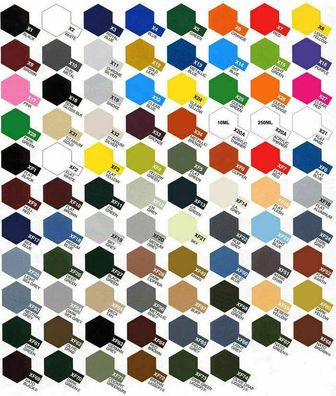 Tamiya Color Acrylic Paint X-xx und XF-xx alle Farben lieferbar 23ml Farben