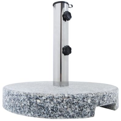 anaterra® Sonnenschirmständer Granit 20 kg Rund Schirmständer mit Griff Adapter