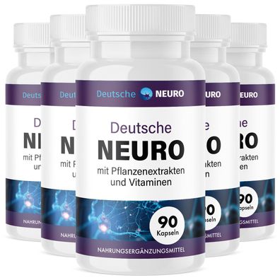 Deutsche Neuro Kapseln | Qualität für Männer und Frauen | Maxi Pack - 90 Kapseln