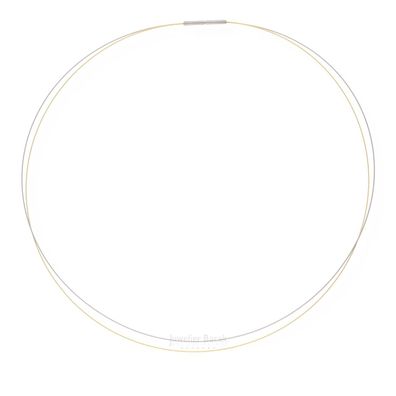 Ernstes Design Halskette DS.2. BI.42 Edelstahl vergoldet Länge 42 cm