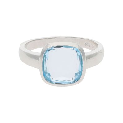 JuwelmaLux Ring 925/000 Sterling Silber mit Blautopas JL10-07-2891