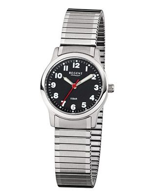 Regent Damen Armbanduhr F-1016 Edelstahl mit Zugband