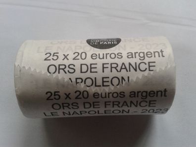 Sichtrolle 25x20 euro 2023 Frankreich Napoleon III. Silber 25x20€ 2023 Napoleon Rolle