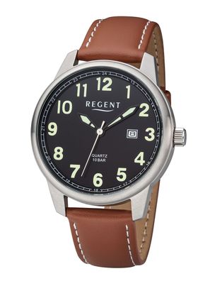 Regent Herrenarmbanduhr F1239 Leder