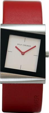 Rolf Cremer Quarz Edelstahl Armbanduhr 500008 Style Lederband