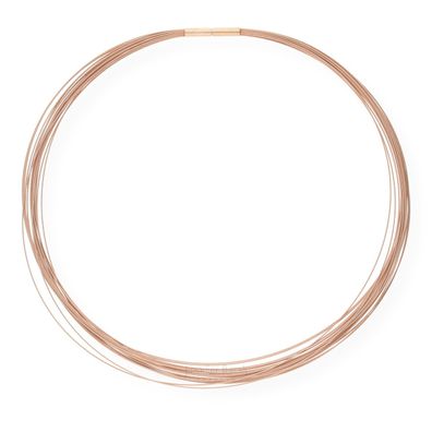 Ernstes Design Halskette DS20. RG.45 Edelstahl rosé vergoldet Länge 45 cm