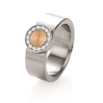 TeNo Ring mit 18kt Rosègold und Brillanten YuNis de luxx 068.03P08D15RG.54