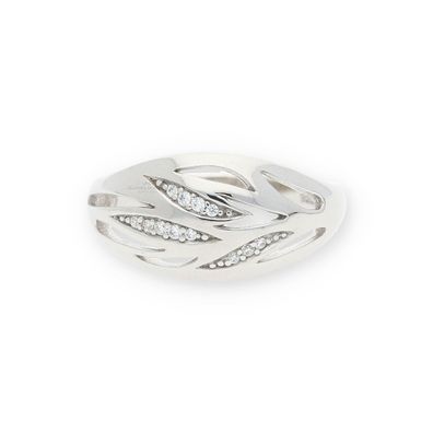 JuwelmaLux Ring 925/000 Sterling Silber mit synth Zirkonia JL10-07-1955