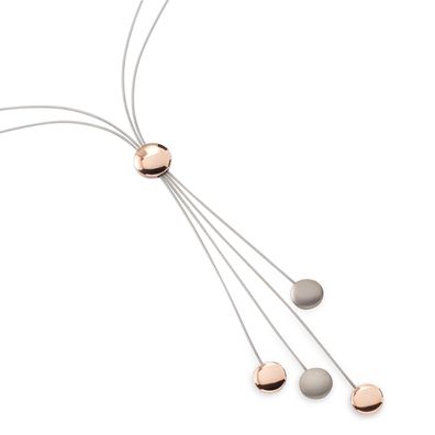 Boccia Collier 0875-03 Titan Bicolor teils rosé vergoldet