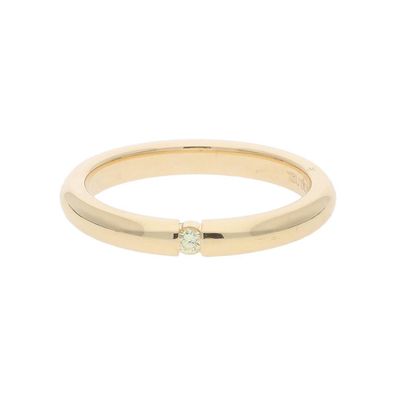 JuwelmaLux Ring 585/000 (14 Karat) Gelbgold mit Brillant JL30-07-0692