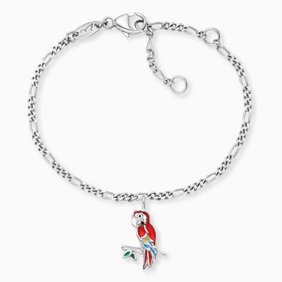 Herzengel Armband HEB-PARROT Sterling Silber emailliert Papagei
