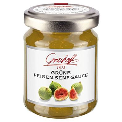 Grashoff Grüne Feigen Senf Sauce fruchtig pikante Grillsauce 125ml