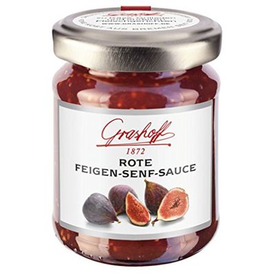 Grashoff Rote Feigen Senf Sauce fruchtig pikante Grillsauce 125ml