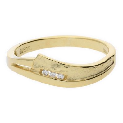 JuwelmaLux Ring 333/000 (8 Karat) Gold mit Zirkonia JL20-07-0006