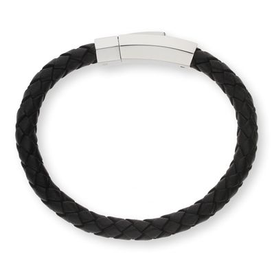 JuwelmaLux Lederarmband mit Edelstahlverschluss JL10-03-1748