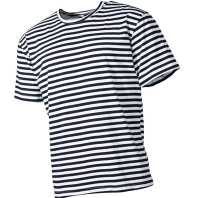 MFH russ. Marine T-Shirt halbarm blau/ weiss gestreift Größe wählbar S bis 6XL