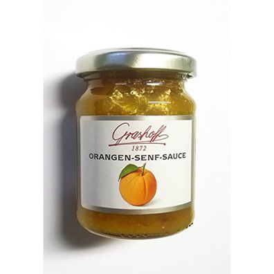 Grashoff Orangen Senf Sauce fruchtig pikante Delikatesssauce 125ml