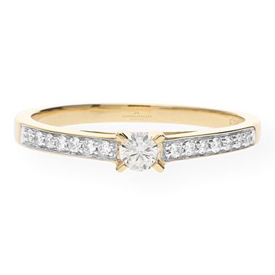 JuwelmaLux Ring 585/000 (14 Karat) Gold mit Brillant JL10-07-0905