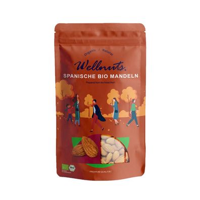 Wellnuts Spanische Bio-Mandeln 250 Gramm