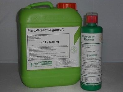 PHYTOGreen® - Algensaft, BIO Dünger zur Srärkung aller Pflanzen, flüssig - 500 ml