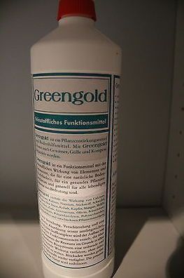 Greengold®, feinstoffliches Funktionsmittel Dünger - 1 l Flasche