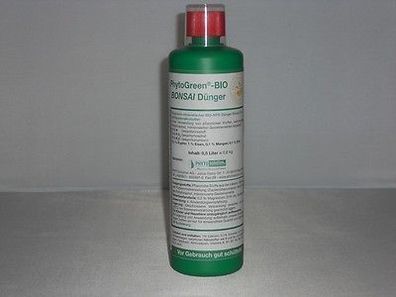 PHYTOGreen® - BIO BONSAI Dünger - 500 ml Flasche