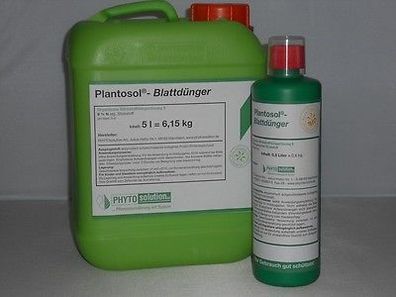 PHYTOGreen®- Plantosol® - Blatt Dünger mit 9% org. Stickstoff - 5 l Großgebinde