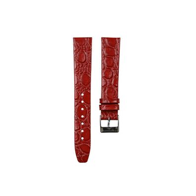 Ritter Uhrband rot Kalbsleder mit Krokoprägung CL-04